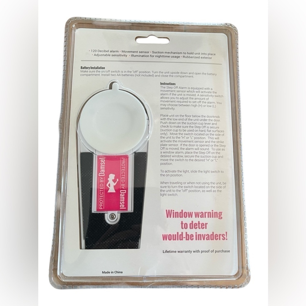 Damsel in Defense Step Off Portable Entry Alarm - Picture 2 of 2